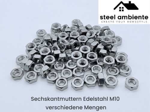 Sechskantmutter edelstahl m10 - sechskantmutter,