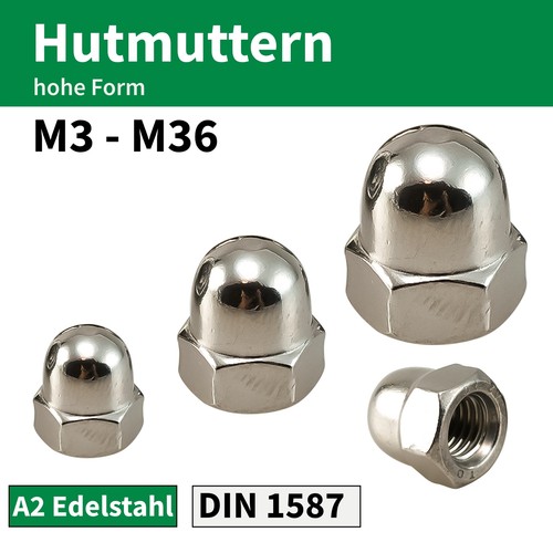 Hutmutter m6 m8 - m4, m10