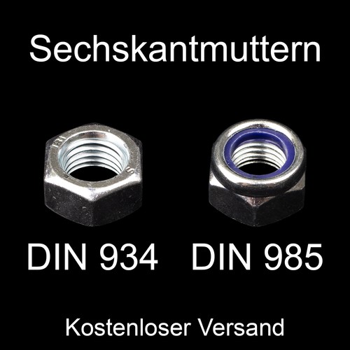 Sechskantmuttern stopmuttern - sechskantmuttern,