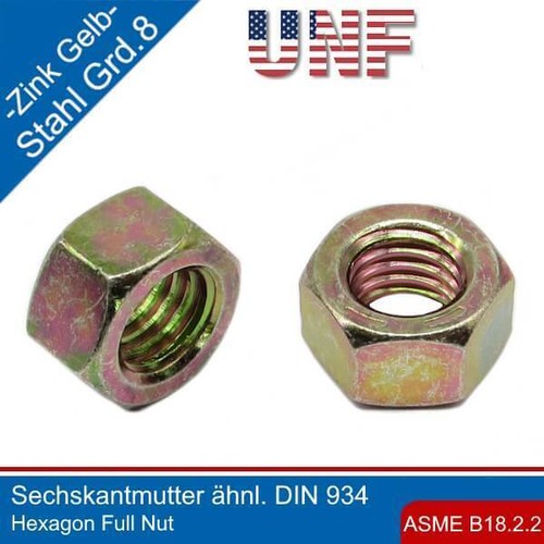 Unf sechskantmutter asme - sechskantmutter,
