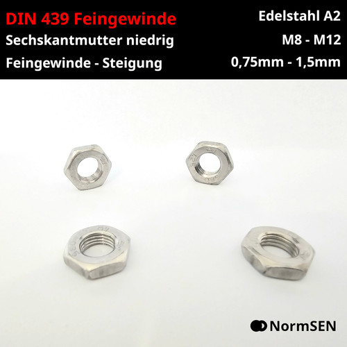 Sechskantmutter feingewinde - sechskantmutter,