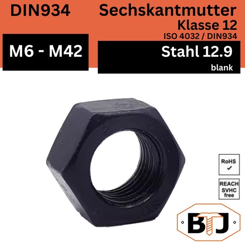 Din934 sechskantmutter stahl - din934,