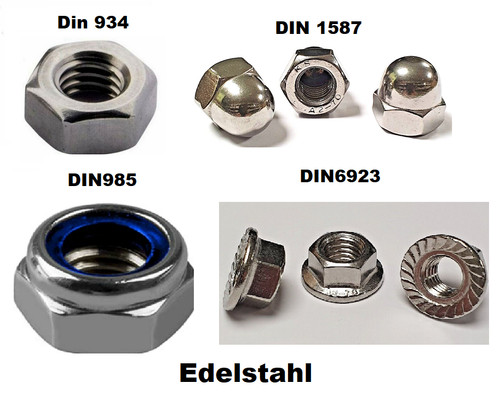 Muttern edelstahl hutmutter - edelstahl,